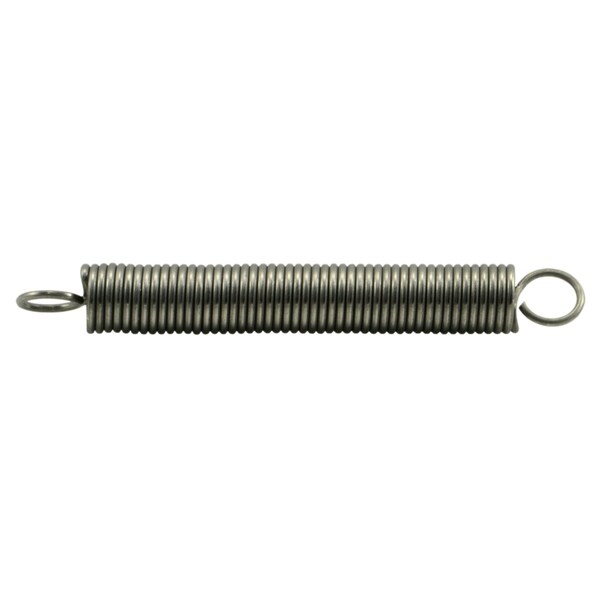 3/8" x 0.047" x 3" 18-8 Stainless Steel Extension Springs 3PK